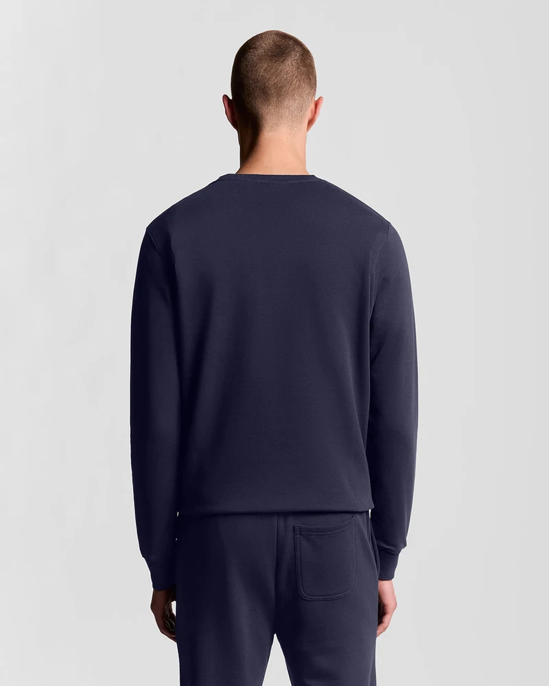 Lyle & Scott Herren-Sweatshirt mit Rundhalsausschnitt | Marineblau
