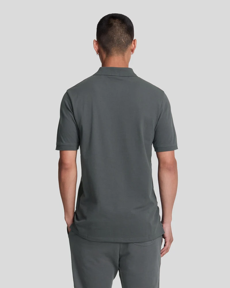Lyle & Scott Herren-Poloshirt aus Baumwolle | Anthrazit