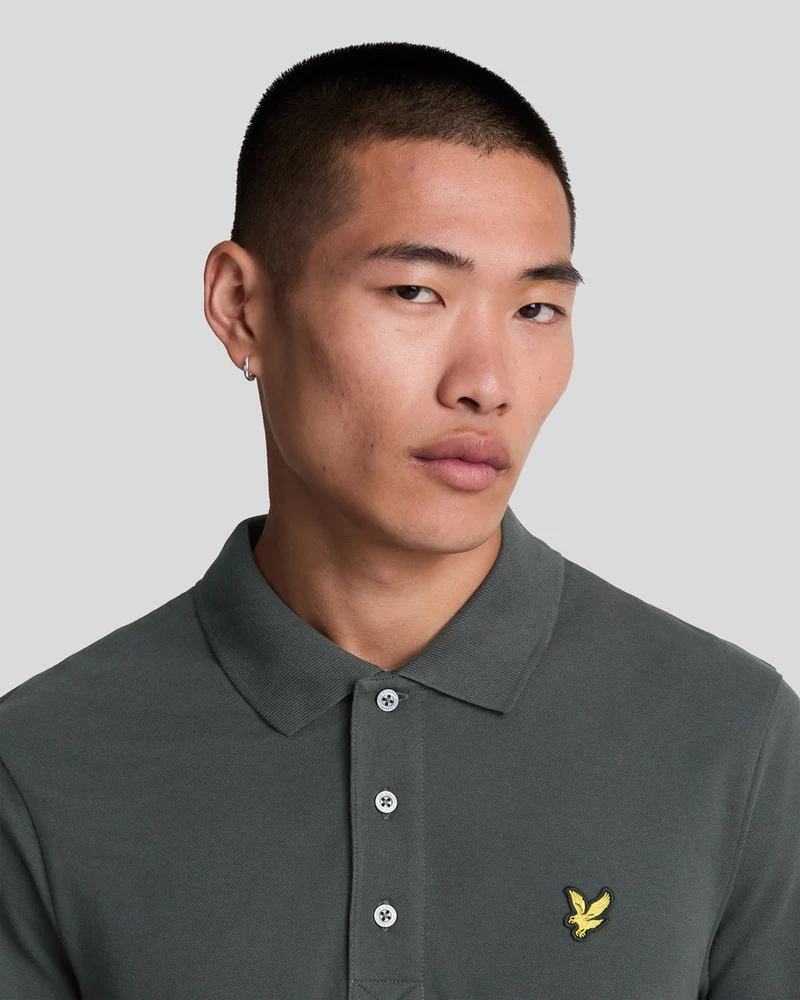 Lyle & Scott Herren-Poloshirt aus Baumwolle | Anthrazit
