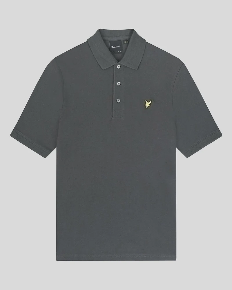 Lyle & Scott Herren-Poloshirt aus Baumwolle | Anthrazit