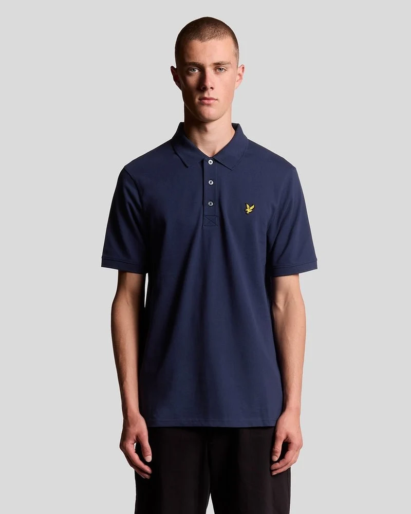Lyle & Scott Herren-Poloshirt aus Baumwolle | Marineblau