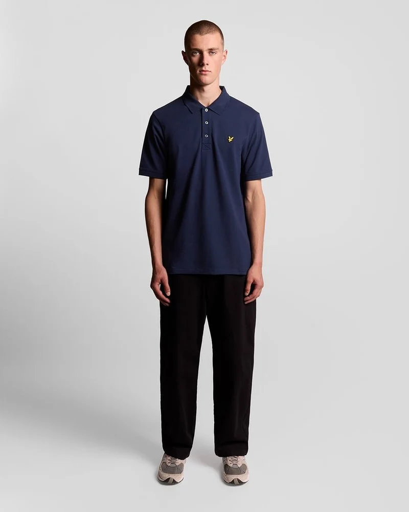 Lyle & Scott Herren-Poloshirt aus Baumwolle | Marineblau