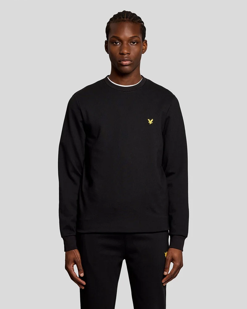 Lyle & Scott Leichtes Sport-Sweatshirt für Herren | Tiefschwarz