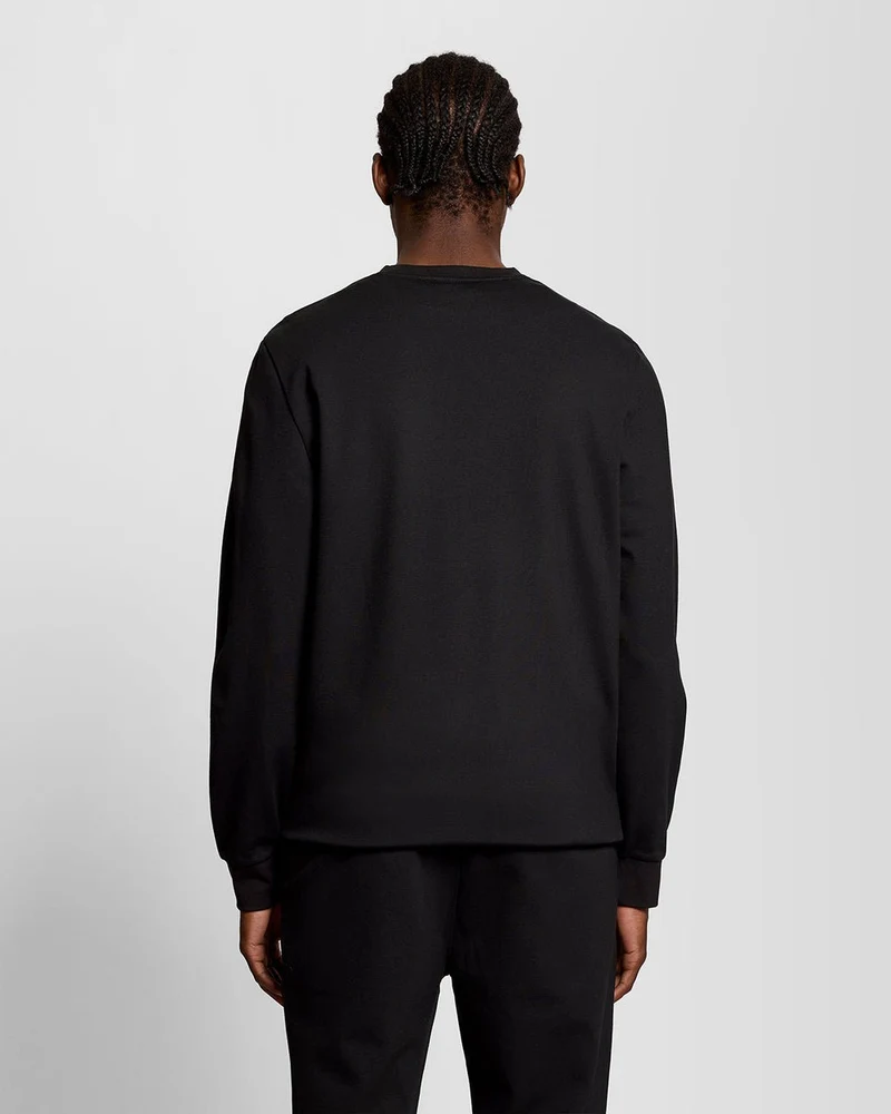 Lyle & Scott Leichtes Sport-Sweatshirt für Herren | Tiefschwarz