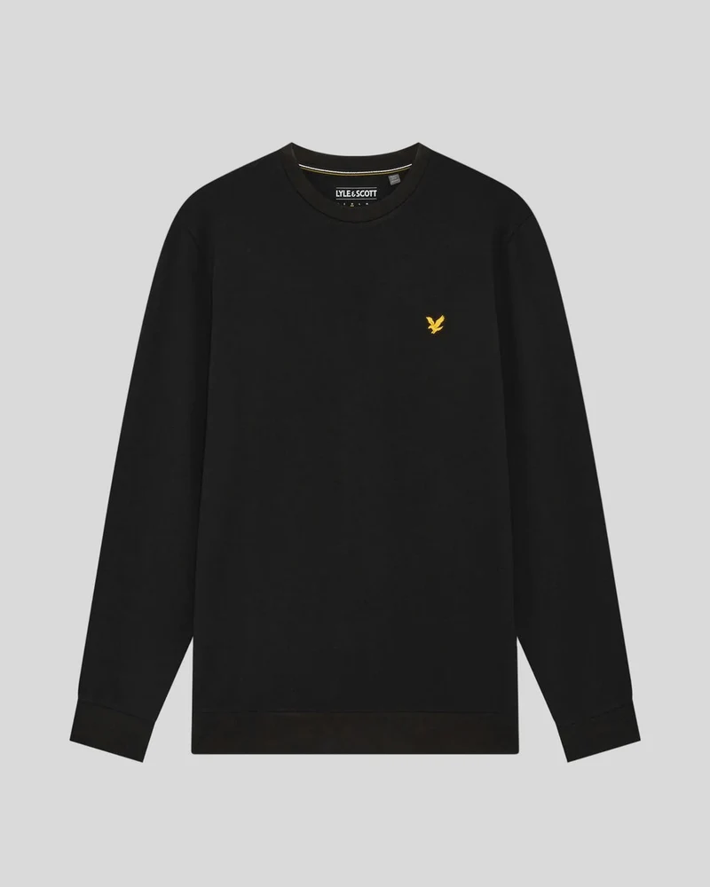 Lyle & Scott Leichtes Sport-Sweatshirt für Herren | Tiefschwarz