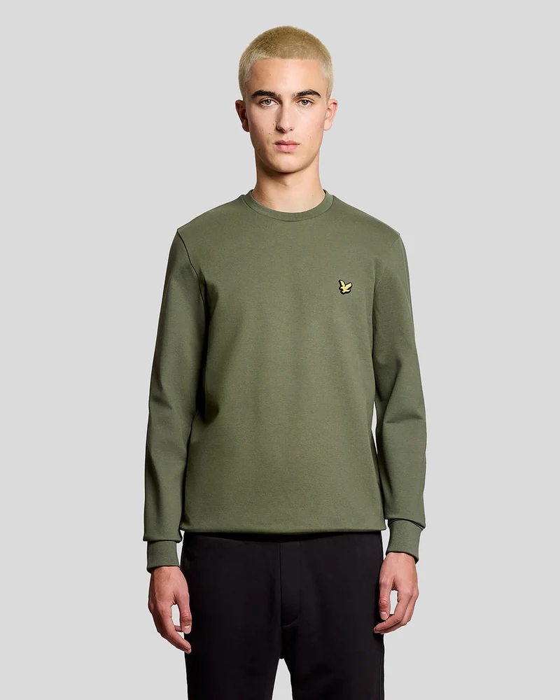 Lyle & Scott Leichtes Sport-Sweatshirt für Herren | Kaktusgrün