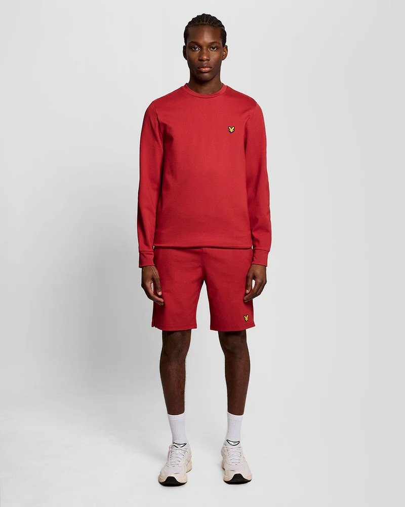 Lyle & Scott Leichtes Sport-Sweatshirt für Herren | Granatrot