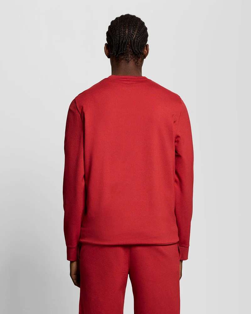 Lyle & Scott Leichtes Sport-Sweatshirt für Herren | Granatrot