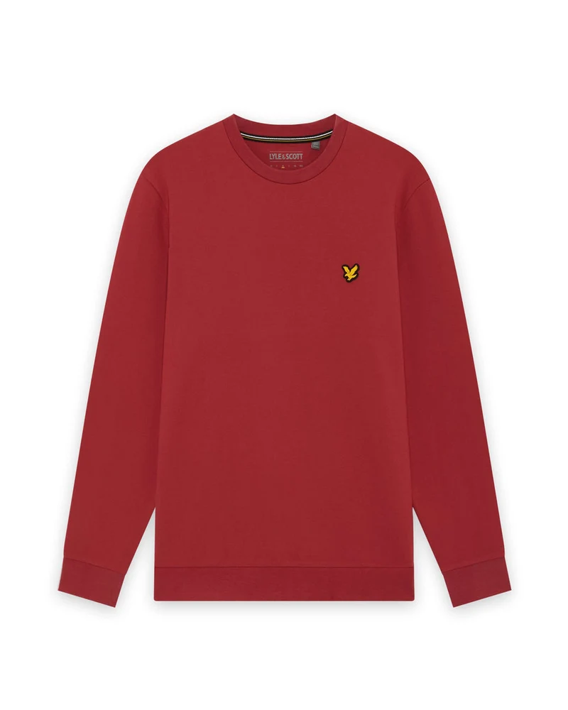 Lyle & Scott Leichtes Sport-Sweatshirt für Herren | Granatrot