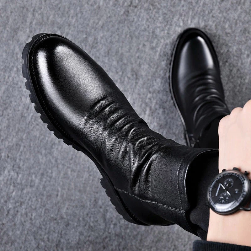 Herren-Stiefeletten aus Leder - Larenzo