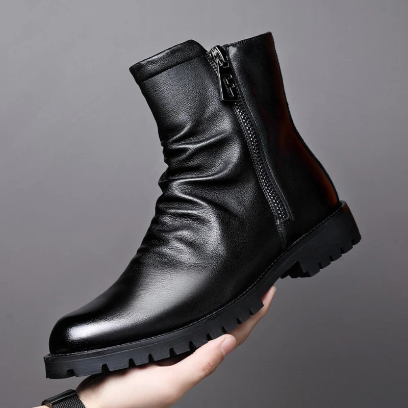Herren-Stiefeletten aus Leder - Larenzo