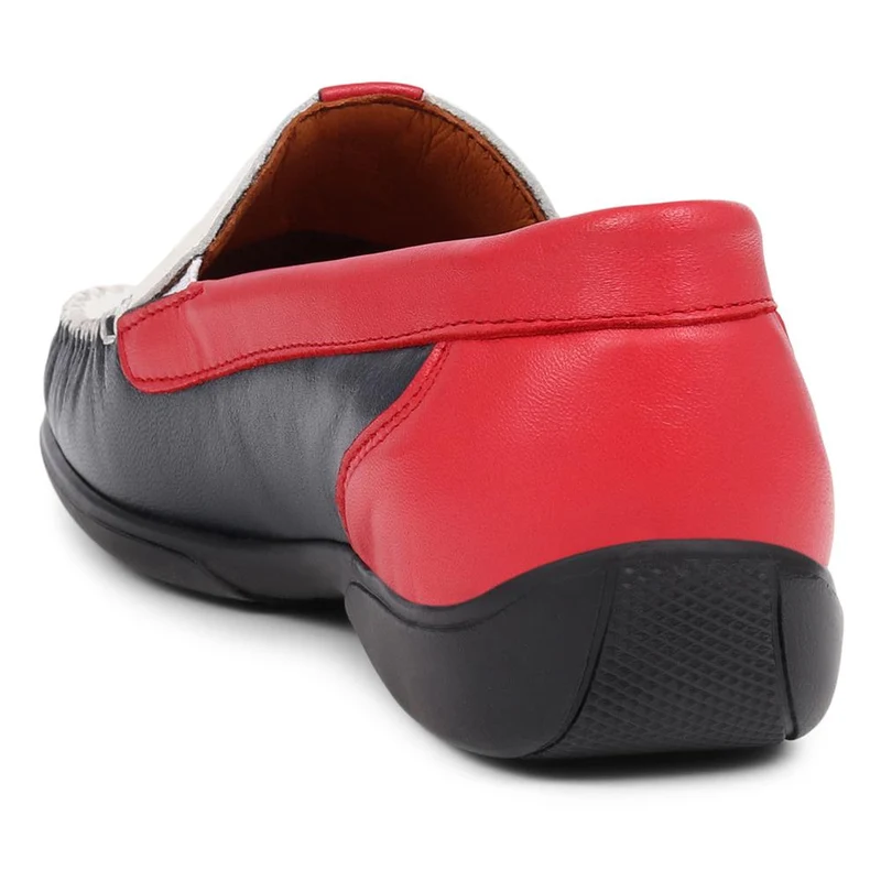 Leather Moccasins - CONT39003 / 325 242 - White Multi