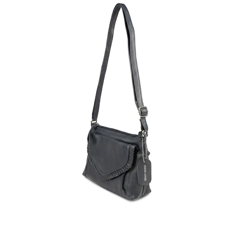 Adjustable Leather Cross Body Bag - JWNBG42000 / 328 629 - Navy