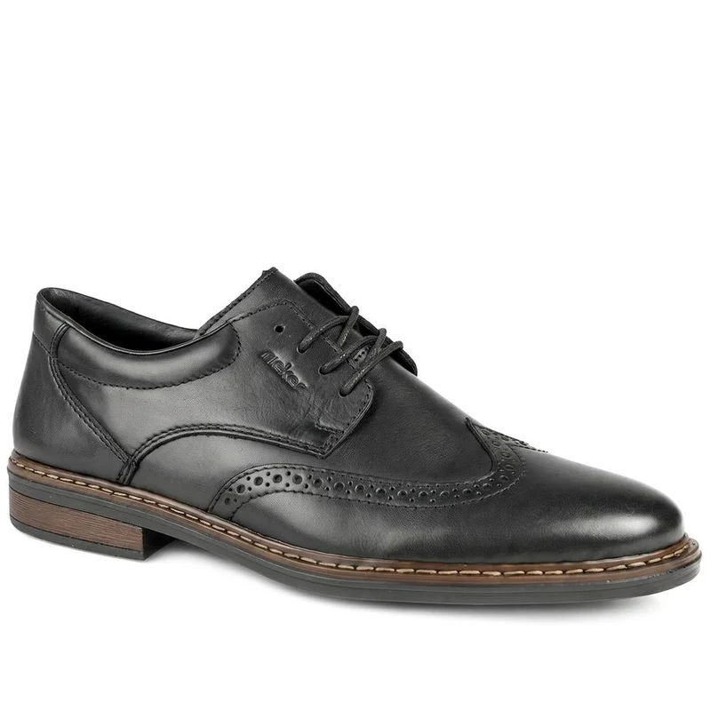 Rieker Wide Fit Smart Brogue Lace Up Shoes - RKR43037 / 330 222