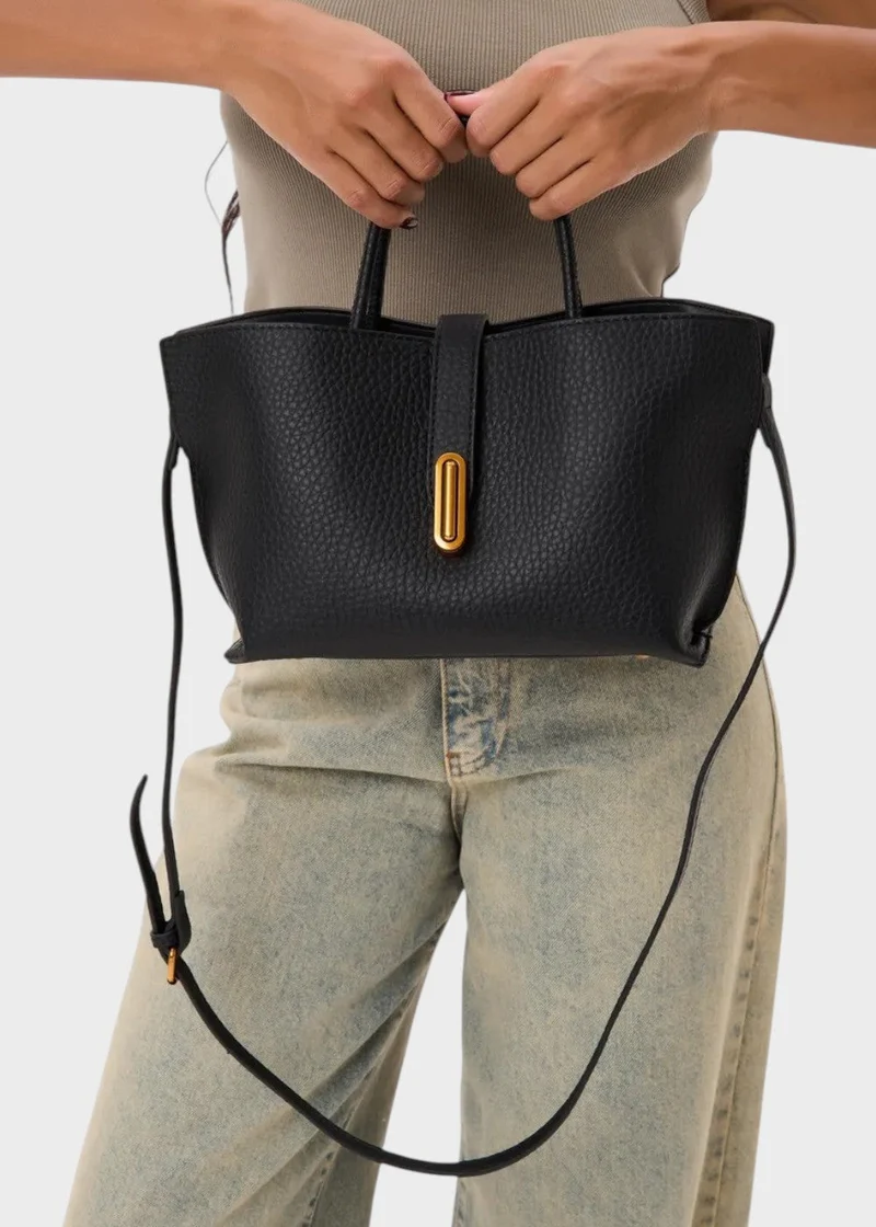 Damen Tragetasche Kunstleder strukturiert elegantes Design - Noiré