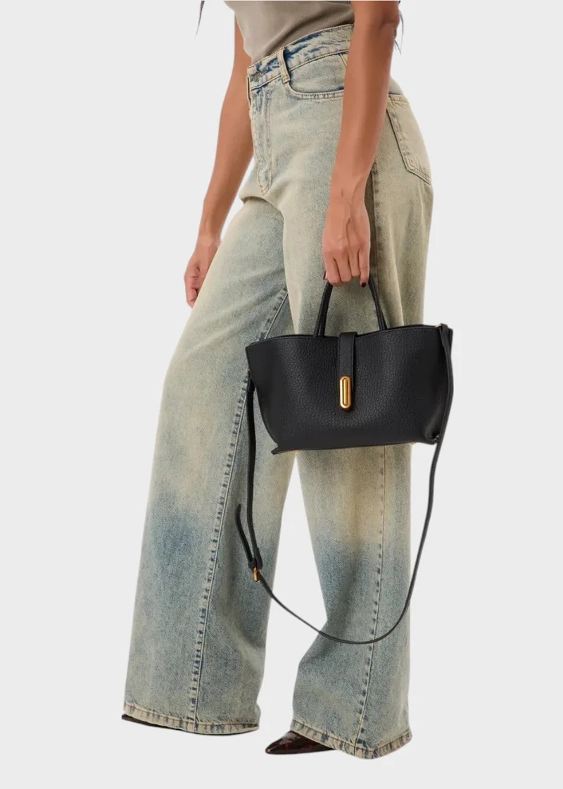 Damen Tragetasche Kunstleder strukturiert elegantes Design - Noiré