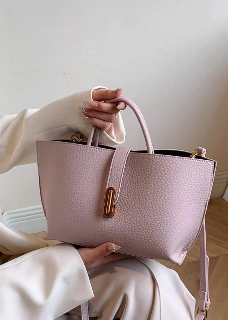 Damen Tragetasche Kunstleder strukturiert elegantes Design - Noiré