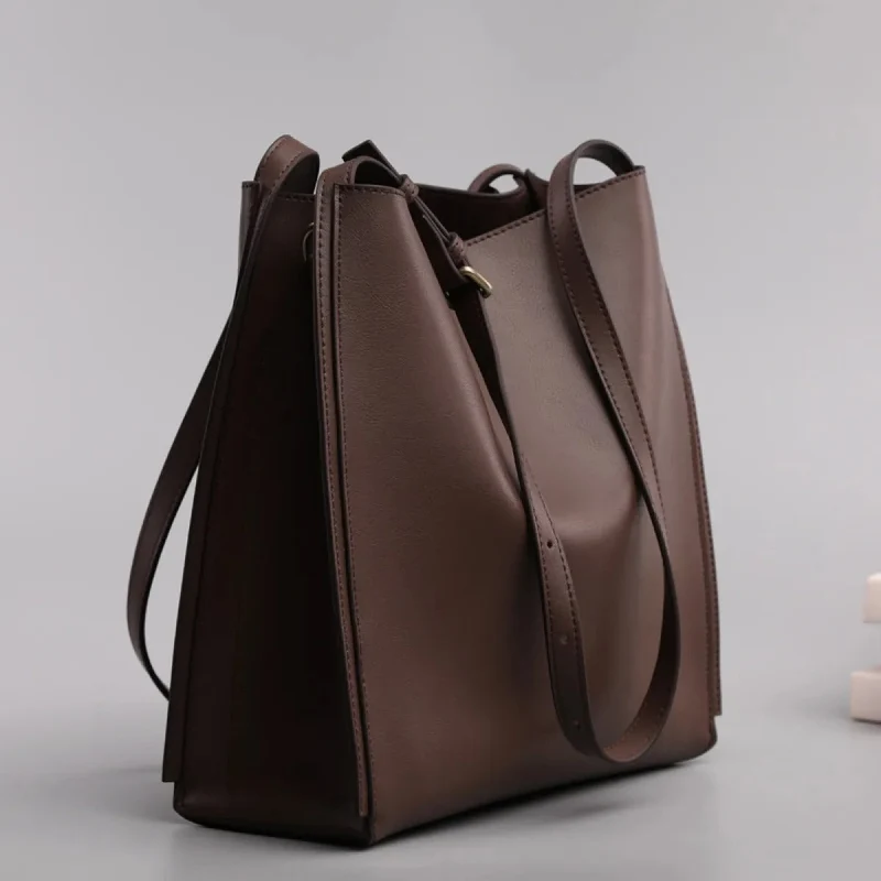 Damen-Shopper-Tasche aus Kunstleder mit strukturiertem Design - Natalia