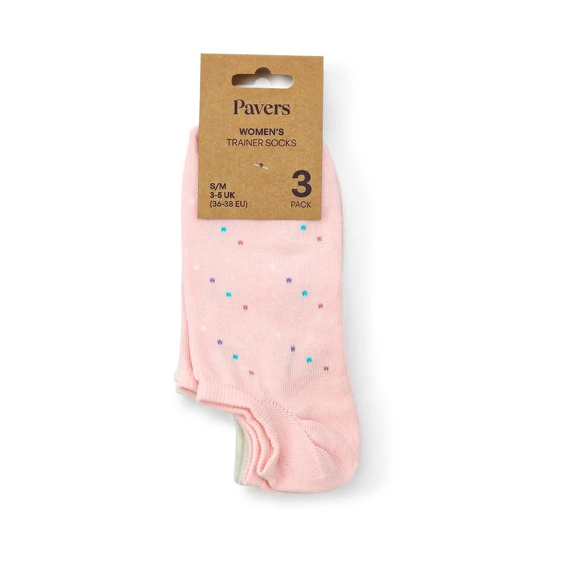 3-Pack No-Show Ankle Socks - ASENA37001 / 324 030