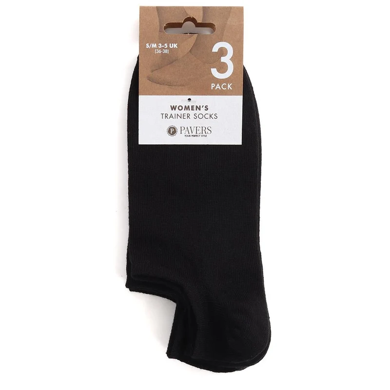 3-Pack No-Show Ankle Socks - ASENA37001 / 324 030