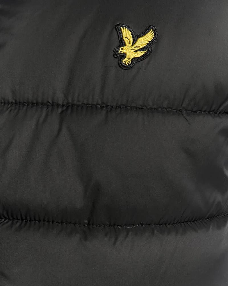 Lyle & Scott Wattierte Herrenweste | Tiefschwarz