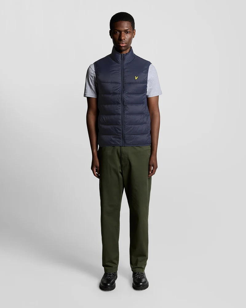 Lyle & Scott Wattierte Herrenweste | Dunkelblau