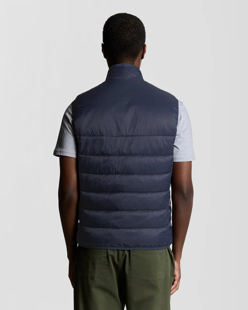 Lyle & Scott Wattierte Herrenweste | Dunkelblau