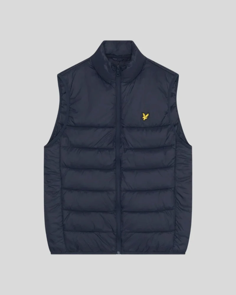 Lyle & Scott Wattierte Herrenweste | Dunkelblau