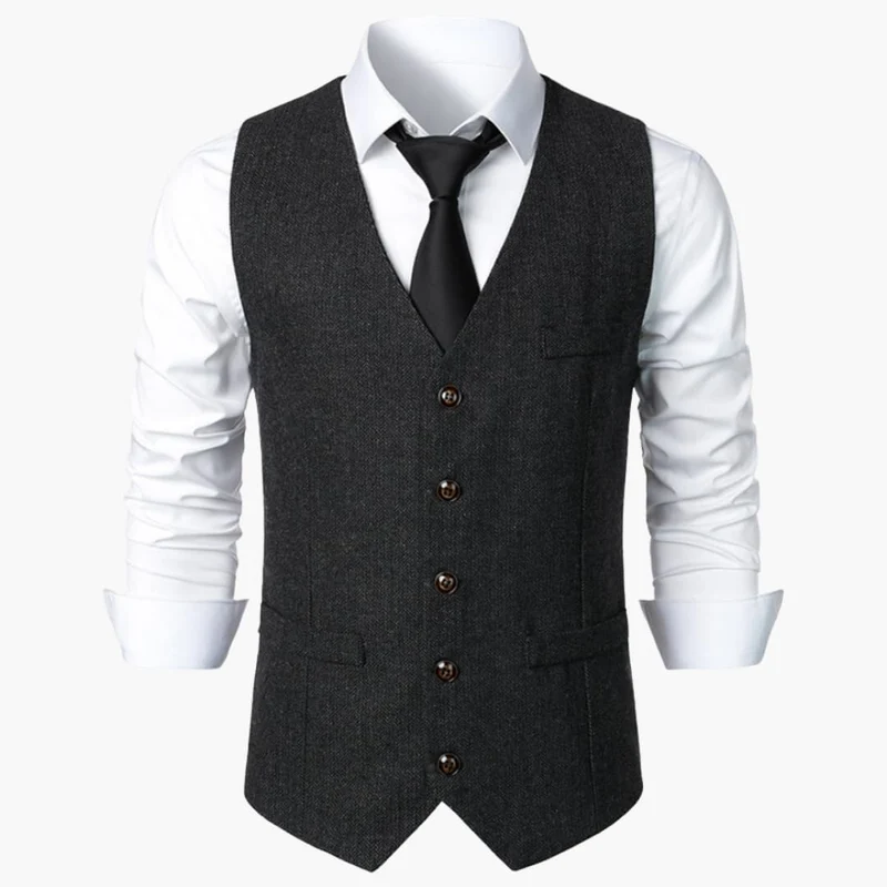 Herren Herringbone Trachtenweste - Robert
