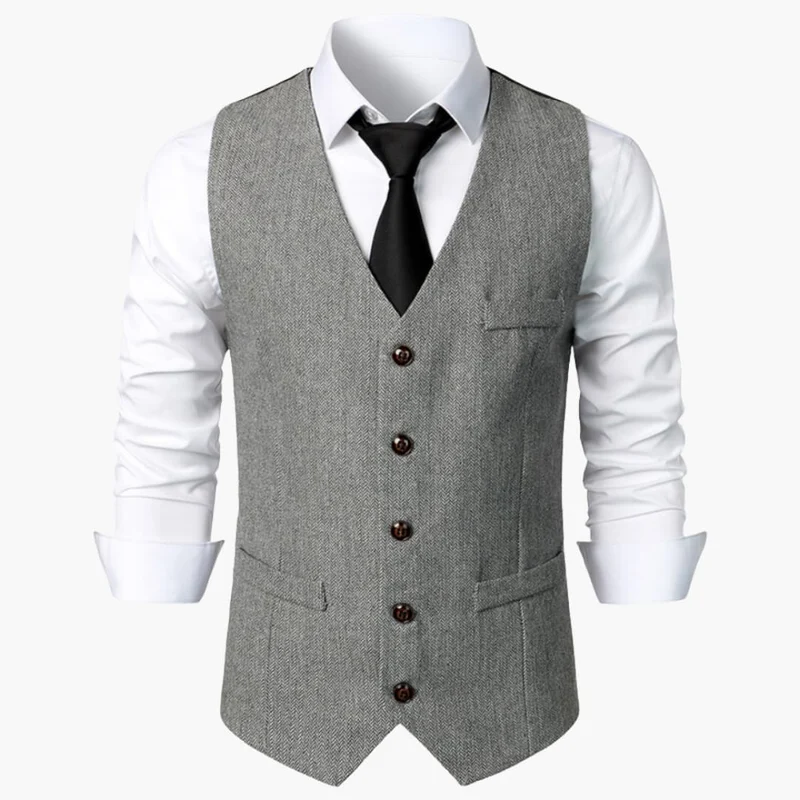 Herren Herringbone Trachtenweste - Robert