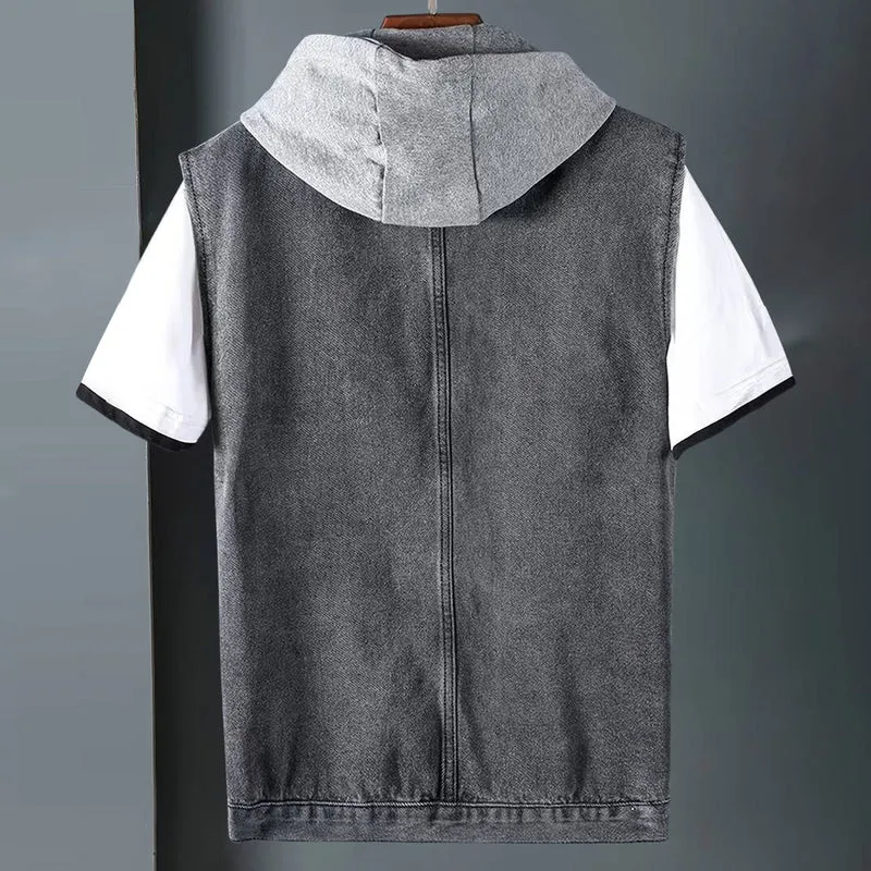 Reeves Denim Kapuzenweste