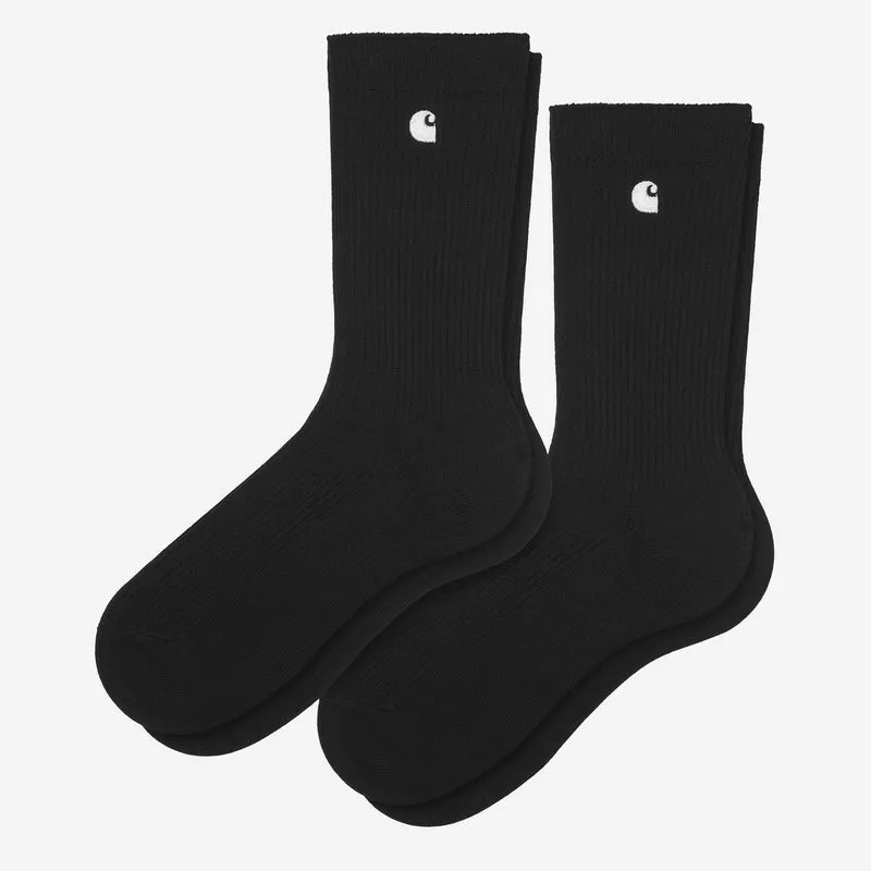 Carhartt WIP Madison Herrensocken | 2er-Pack | Schwarz