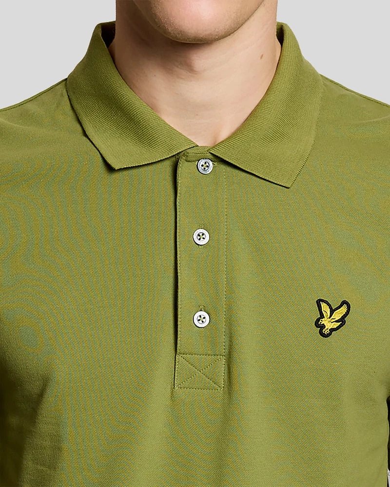 Lyle & Scott Herren-Poloshirt aus Baumwolle | Strauchgrün