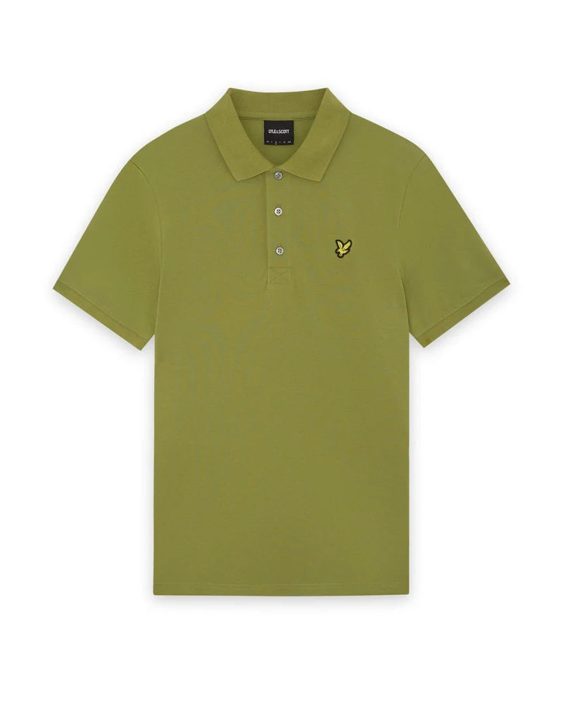 Lyle & Scott Herren-Poloshirt aus Baumwolle | Strauchgrün
