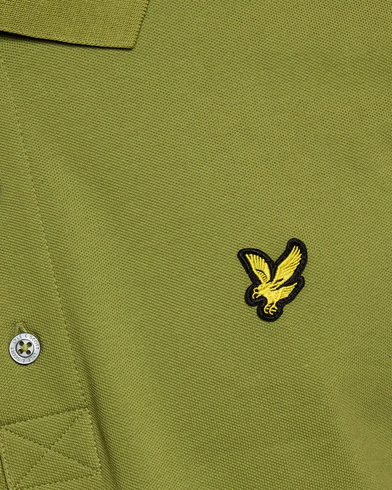 Lyle & Scott Herren-Poloshirt aus Baumwolle | Strauchgrün