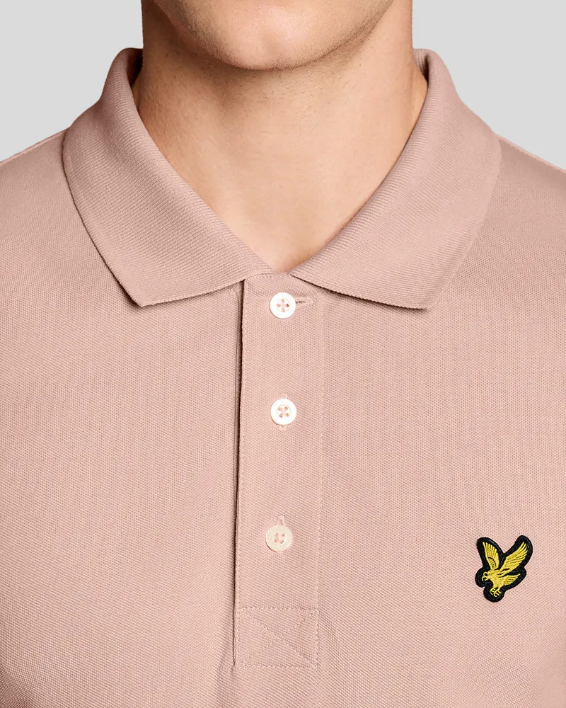 Lyle & Scott Herren-Poloshirt aus Baumwolle | Rosa Grapefruit