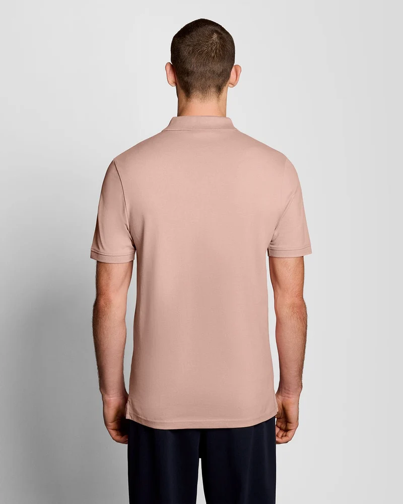 Lyle & Scott Herren-Poloshirt aus Baumwolle | Rosa Grapefruit