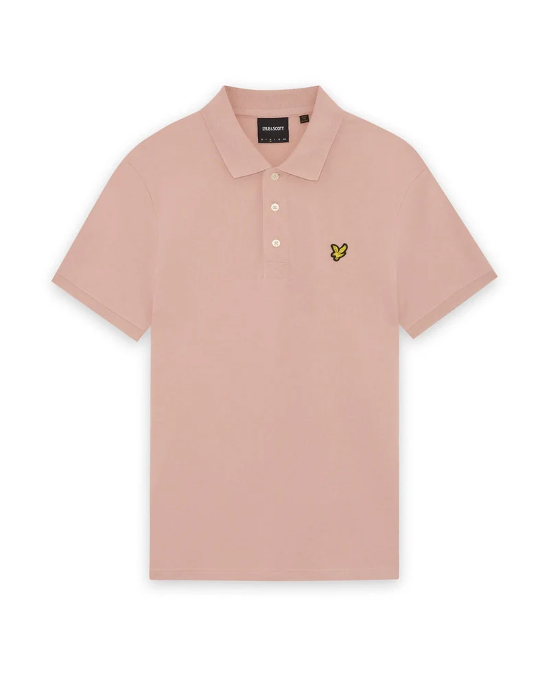 Lyle & Scott Herren-Poloshirt aus Baumwolle | Rosa Grapefruit