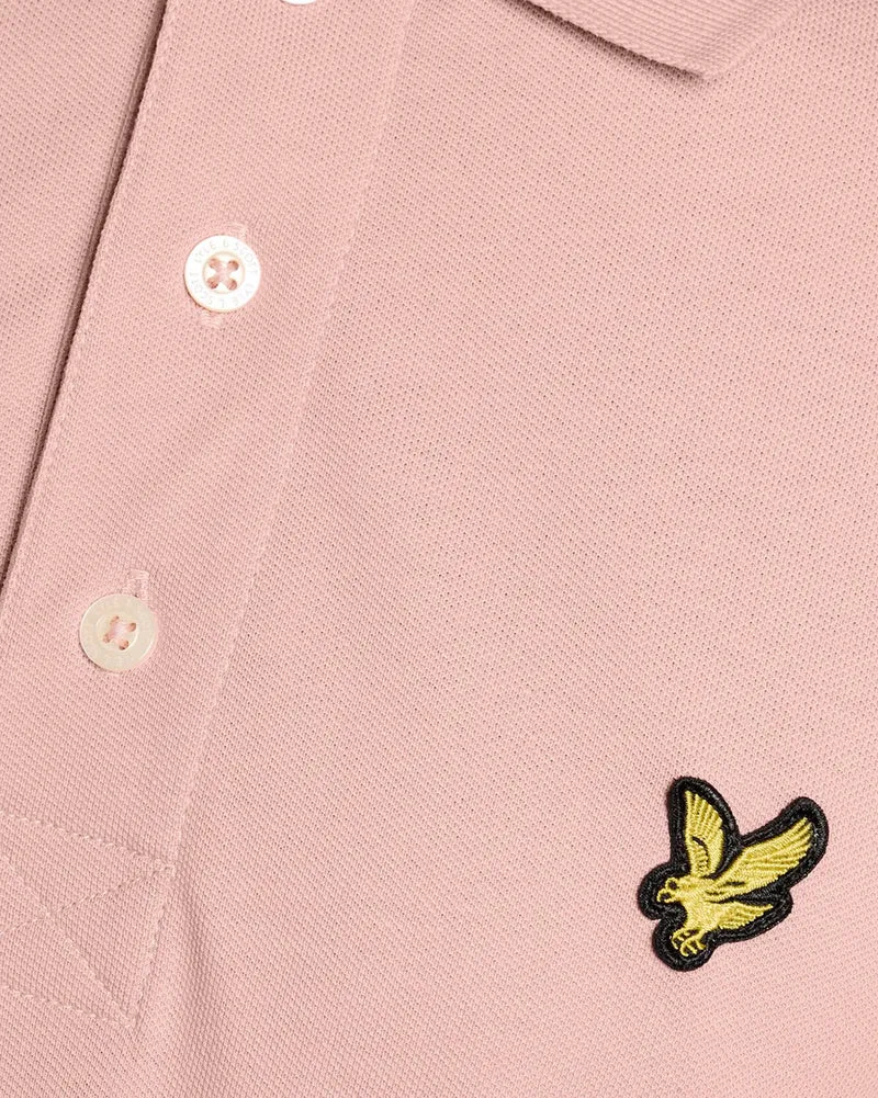 Lyle & Scott Herren-Poloshirt aus Baumwolle | Rosa Grapefruit