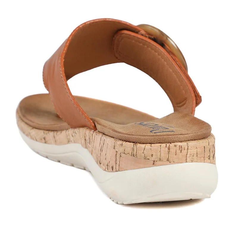 Wide Fit Comfort Toe Post Sandals - BAIZH43054 / 329 377 - Tan