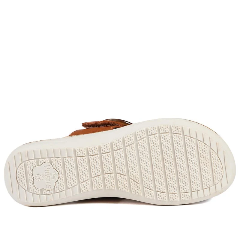Wide Fit Comfort Toe Post Sandals - BAIZH43054 / 329 377 - Tan
