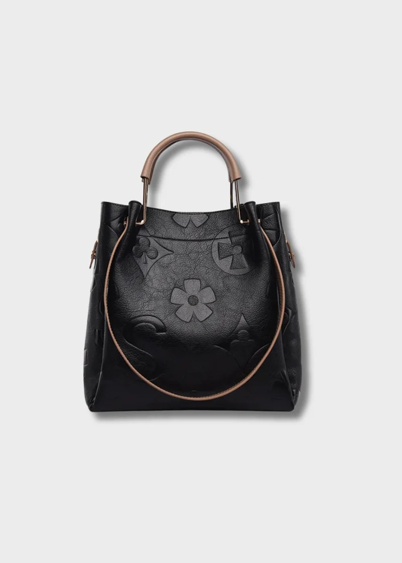 Damen Shopper Tasche mit Blumendruck - Samara