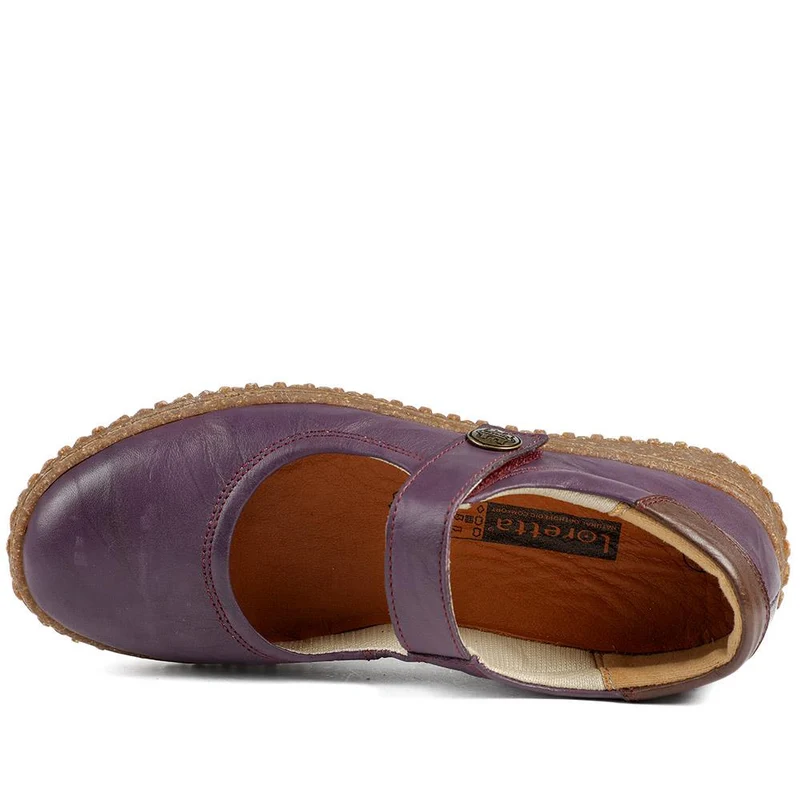 Loretta Leather Mary Janes - HAK42010 / 328 514 - Purple