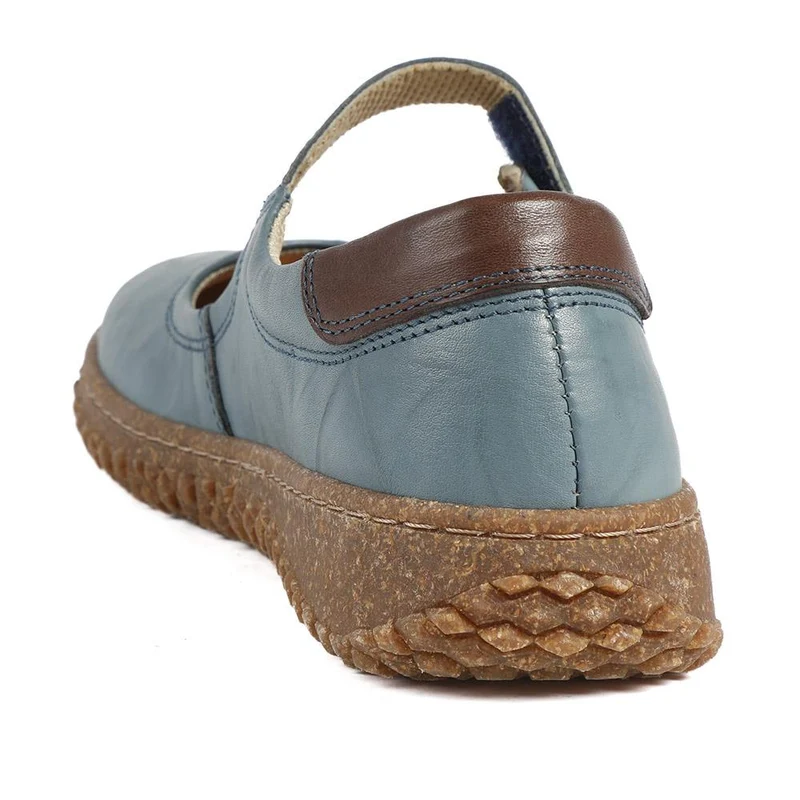 Loretta Leather Mary Janes - HAK42010 / 328 514 - Denim