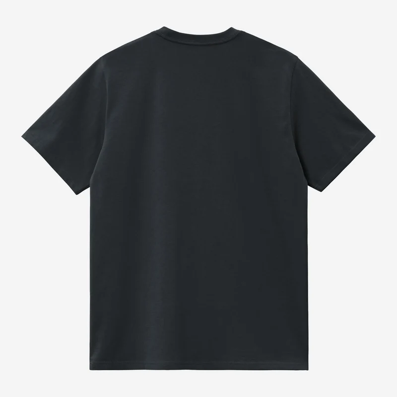Carhartt WIP Herren-T-Shirt mit Schriftzug | Tiefes Nachtblau / Zartes Grün