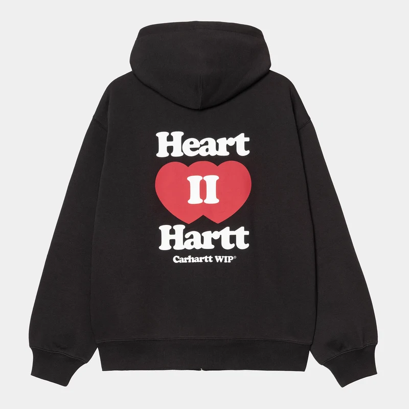 Carhartt WIP Herren Heart II Hartt Sweat Hoodie | Schwarz