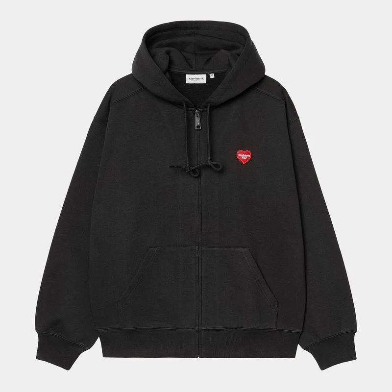 Carhartt WIP Herren Heart II Hartt Sweat Hoodie | Schwarz