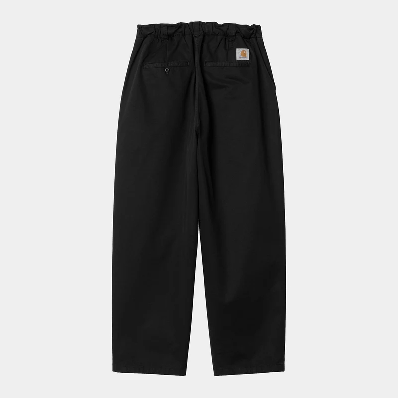 Carhartt WIP Herren Marv Lenexa Twill Hose - Black Stone Washed