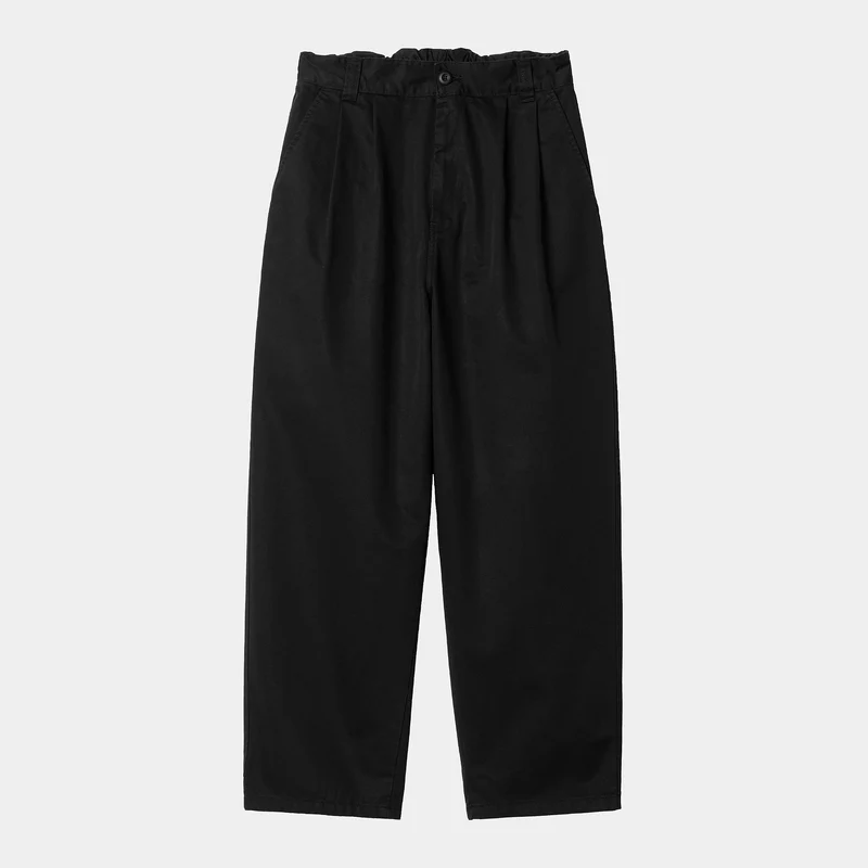 Carhartt WIP Herren Marv Lenexa Twill Hose - Black Stone Washed