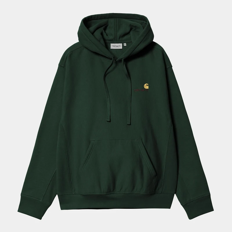 Carhartt WIP Herren American Script Kapuzenpullover - Nadelbaum